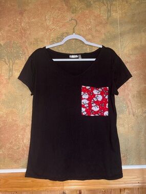Razzle Dazzle ~ Black Snowman Tee